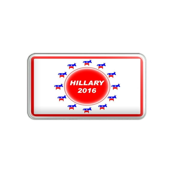 Hillary 2016 Democrat Donkey Clinton Metal Lapel Hat Pin Tie Tack Pinback