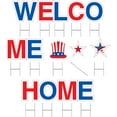 thumbnail image 2 of Vispronet Welcome Home Patriotic Yard Signs with Stakes – Each Letter is 18in Tall – Includes Bonus Stars and Tall Hat – Weather-Resistant Signs and Steel Stakes, 2 of 9