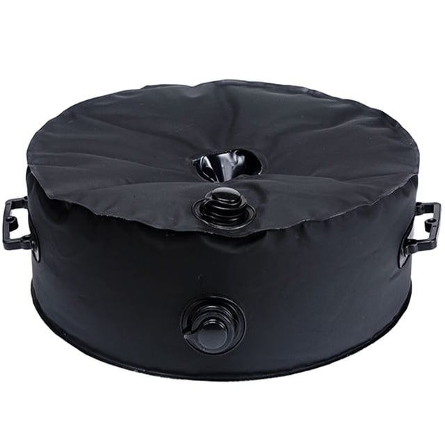 Vensio - Sacs de Sable Grande Capacité pour Base de Parasol Déporté, Sacs de Poids pour Parasol Robustes pour Jardin, Terrasse Extérieure, Réutilisables et Imperméables, Noir