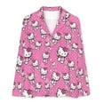 thumbnail image 4 of Hello Kitty Women Pajamas Set Long Sleeve Sleepwear Button Down Nightwear Soft Pjs Set with Pockets, 4 of 7