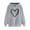 Gray, variant on Kaemgyyd Hoodies for Women Oversized Long Sleeve Casual Drawstring Sweatshirt Fashion Print Fall Pullover Tops with Pockets