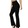 thumbnail image 7 of STETMN Women Stretchy Straight Dress Pants Regular/Tall Bootcut Elastic Waist Pull On Work Slacks, 7 of 7