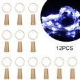 thumbnail image 1 of Labymos 4.5V 1.2W 2Meters 20 LED Copper Wire Fairy String Light 12 Pack White Twistable, 1 of 8