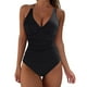 thumbnail image 1 of Gibobby Trajes de Baño para Mujer Traje de baño de 1 pieza para mujer, traje de baño Sexy con realce, traje de baño de cintura alta, traje de baño de ent(Negro,CH), 1 of 4