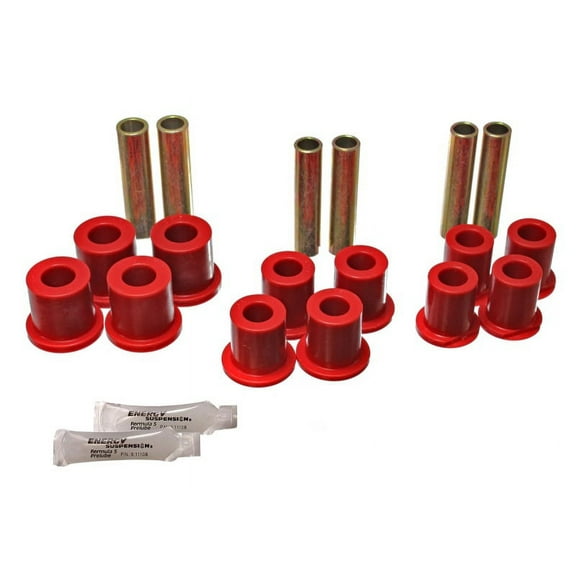 Energy Suspension Spring Bushings - Red Fits select: 1996 FORD F150, 1980-1996 FORD F250