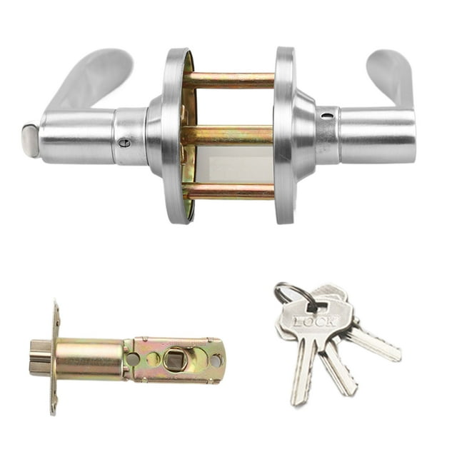 Xingzhi Three Ball Handle Lock Steel Pillar Plastic Lock Ball Door Lock Bar silvery 45-65mm
