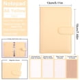 thumbnail image 3 of Under 10 Office&Craft&Stationery A5 Cover with Buckle Closure 6 Ring A5 PU Leather Personal Notebook for Organizing Planner Pages Photo Card Sleeves Multi Functional Card Co, 3 of 5