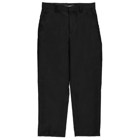 Husky Lambswool - Vittorino Big Boys' Husky Flat Front Slim Fit Dress Pants
