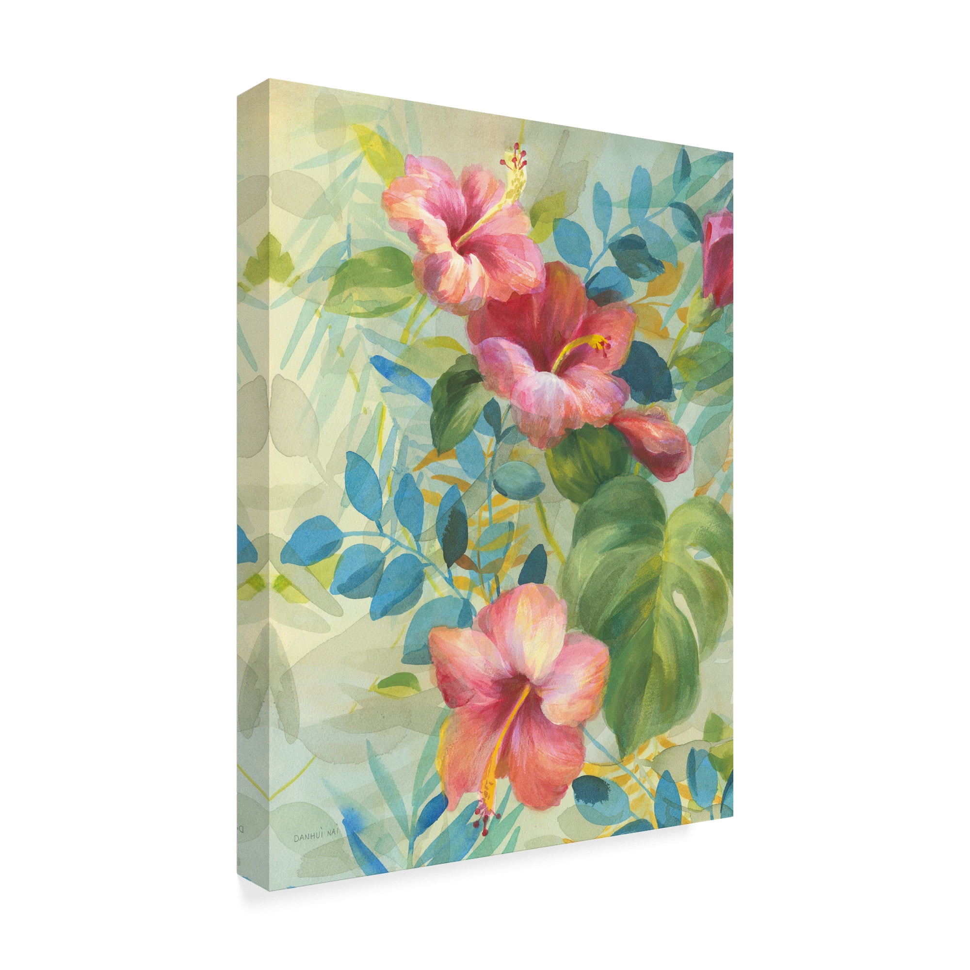 Trademark Fine Art 'Hibiscus Garden II' Canvas Art by Danhui Nai