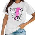 thumbnail image 1 of Pompotops Femmes Mode Solide Manches Courtes Été O-Cou Manches Courtes Tops T-shirt, 1 of 8