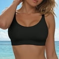 thumbnail image 6 of TOWED22 Women’s Bikini Top Push Up Padded Swim Top V Neck Bathing Suit Tops(Black,S), 6 of 9