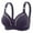 Dark Blue, variant on Tshirt Bras for Women, Push Up Full Coverage Strappy Comfortable Bra Wirefree Plus Size Bralettes Everyday Brassiere