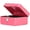 Pink, variant on Small Cash Box with Key Lock, Double Layer Metal Money Box for Home Security, Portable Locking Box, 5.9" x 4.7" x 3.2", White