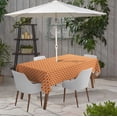 thumbnail image 2 of Vargottam Indoor/OutdoorTablecloth58x120 Inch Rectangle Tablecloth with Umbrella Hole and Zip- Waterproof PatioTableCloths- TableCovers for Backyard RectangularTable- Orange2, 2 of 5