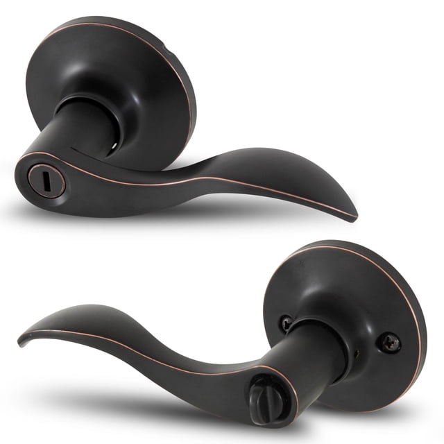Honeywell 8106402 Levier de Porte Wave Privacy, Bronze Huilé