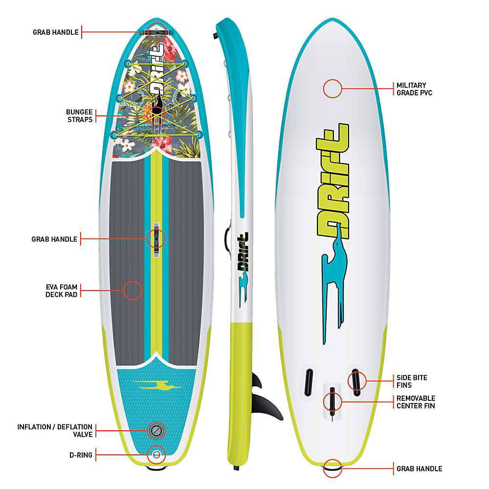 BOTE Drift Inflatable 10FT 8IN Paddle Board - Walmart.com