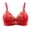 Red, variant on Ersazi 32D Bra Woman'S Color Comfortable Hollow Out Perspective Bra Underwear No Rims Red Xl