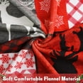 thumbnail image 4 of Christmas Blanket Red Buffalo Plaid Christmas Throw Blanket, Reindeer Christmas Blankets and Throws Soft Warm Flannel Christmas Throw Blankets for Couch, Bed, Sofa, 50 x 60 Inch, 4 of 6