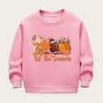 thumbnail image 2 of Confree Sweatshirts For Girls Graphic Print Long Sleeve Sweatshirt Spring Autumn Dailywear Fashion Comfortable Toddler Girls Pullover Top Size 3-4 Years Pink, 2 of 3