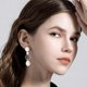thumbnail image 5 of 40 piezas de pendientes planos y redondos de 2 colores con tuercas de aro, en blanco, chapados en oro de 18 quilates, de acero inoxidable 304, accesorios para piercings., 5 of 7