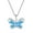 03-aquamarine-Mar, variant on PYNZY Butterfly Necklace for Women 925 Sterling Silver February Amethyst Birthstone Butterfly Pendant Jewelry
