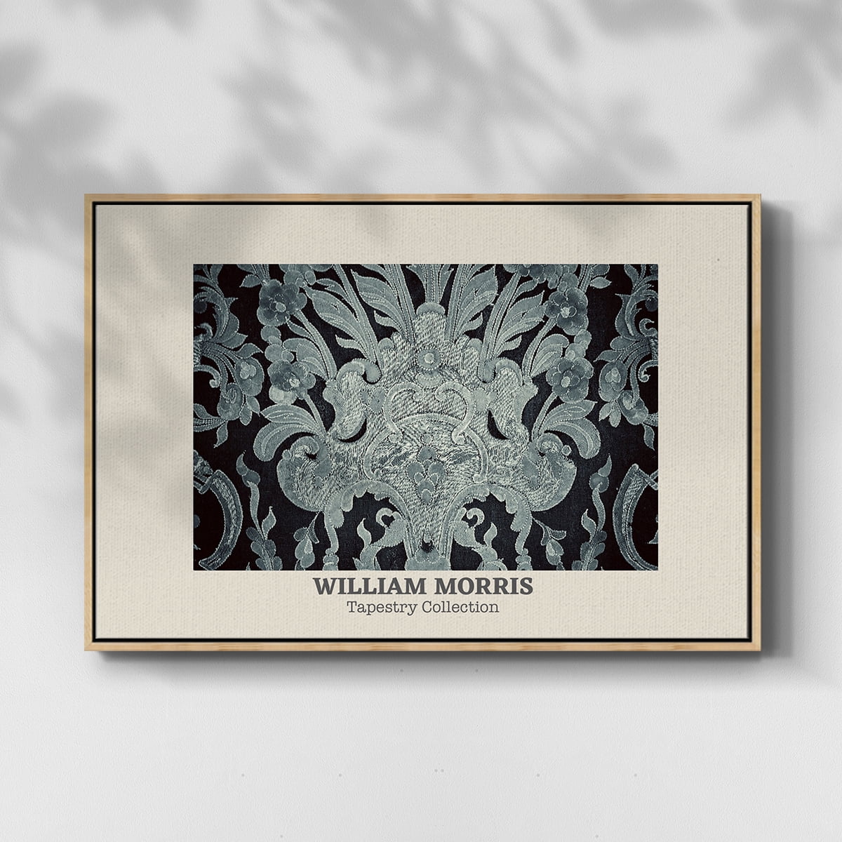 Vintage Abstract Print-XLII Framed in Natural Wood Wood Gallery Wrapped Canvas 17 in. x 25 in.
