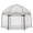 Grey, variant on Dream On Me Onyx Baby Play Yard Set with Canopy, Black