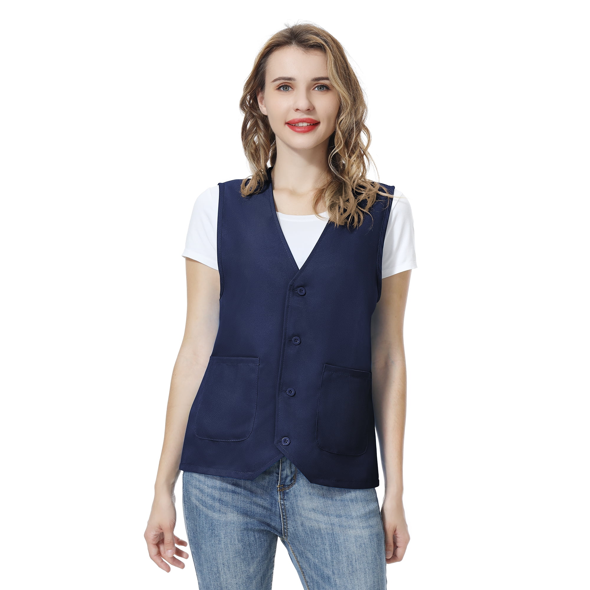 TOPTIE Unisex Work Vest Volunteer Activity Supermarket Uniform