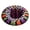B Black, variant on Halloween Rug Spooky Halloween Indoor Decor 3D Jack O Lantern Design Purple Black White Checkered Floor Decor for Living Room 1 Round Piece for Home Halloween Party