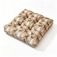 thumbnail image 3 of Christmas Tufted Chair Square Seat Cushion, Soft Thickened Floor Pillow, Comfort Chair Pad, Winter Holiday Home Furnishing, Multi Pattern Indoor Sitting Mat, Window Nook Lounge Decor Decorations, 3 of 8