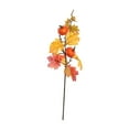 thumbnail image 2 of Rama de hojas de arce artificiales rojas para centro de mesa de otoño, decoración para bodas y hogar. Estilo D, 2 of 9