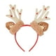 thumbnail image 2 of Cinta de cuerno de reno de Navidad | Pelusa festiva roja dorada verde | Ajuste elástico suave y cómodo | Accesorio ligero para fiestas navideñas | 9,84x8,27 en condecoraciones, 2 of 6