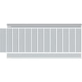 thumbnail image 4 of 32" Height Deluxe Shiplap with a Nickel Gap 8' Length PVC Wainscoting Kit, (for heights up to 33-5/8"), 4 of 7