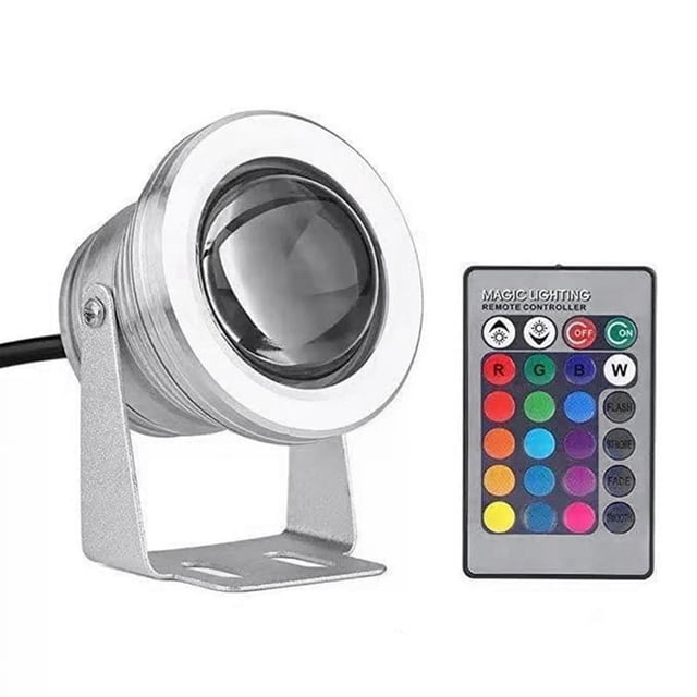 Underwater Light Embedded High Voltage 85-265v LED Floodlight RGB Fountain Pool Pond Aquarium Spotlight Bulb Lamp B