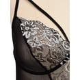 thumbnail image 5 of DYMADE Women Plus Size Sexy Bodycon Shaping Underwear Lace Bodysuit Lingerie Set, 5 of 6
