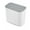 White 7L, variant on 1.8/2.4 Gallon Hanging Trash Can with Stainless Steel Lid, Under Sink Compost Bin for Kitchen Cabinet Door Mounted, Food Waste Container for Office