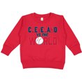 thumbnail image 2 of Inktastic Cleveland Vs. the World Blue and Red with Baseball Toddler Sweatshirt, 2 of 4