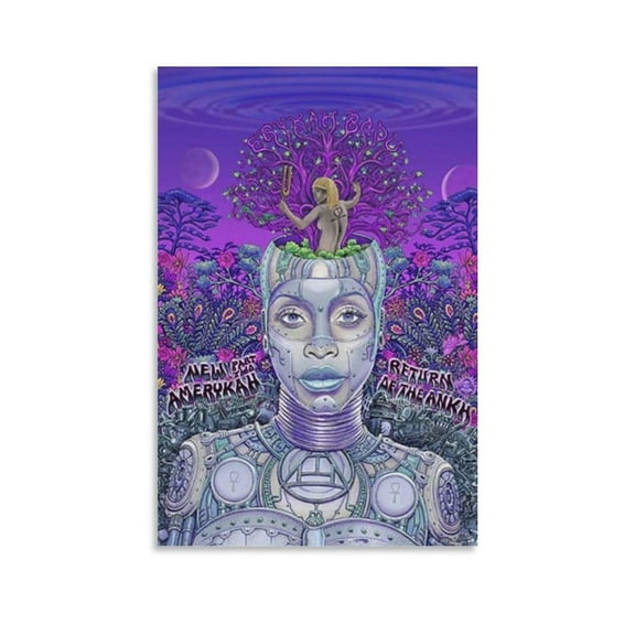 Erykah Badu New Amerykah Music Poster Canvas Poster Bedroom Decoration Landscape Office Valentine's Birthday Gift
