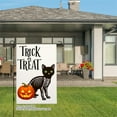 thumbnail image 3 of JOOCAR Trick or Treat Black Cat and Pumpkin Linen Garden Flag for Fall Autumn Home Outdoor Garden Yard Door Decor 12x18 inch, 3 of 5