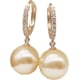 thumbnail image 1 of Pendientes para mujer Pendientes colgantes de perlas doradas de moda Pendientes de aro de perlas plateadas Pendientes de corazón de perlas pequeñas para niñas Joyería nupcial de boda Regalos para ella, 1 of 4