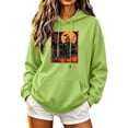 thumbnail image 2 of Molidfa Womens Retro Cat Hoodie Halloween Black Cat Graphic Oversized Sweatshirt, 2 of 5