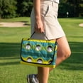 thumbnail image 3 of Uorisanigo Golf Ball Green Golf Cart Seat Covers Soft Golf Cart Seat Towel Blanket with 4 Pockets Non-Slip Seat Protector for Golf Cart Fits for EZGO, Club Car, Yamaha and More, 3 of 7