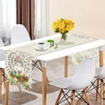 thumbnail image 2 of WMGHA Easter Table Runner Festive Bunny Egg Small Print Vintage Easter Decoration Linen Tablecloth Easter Home Decor Table for Oval Table,Easter Decorations For Home Tablecloth, 2 of 4