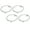 Silver, variant on Air Conditioning Trim Outlet Decoration Vent Trim for Automotive Stylish, 4pcs