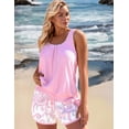 thumbnail image 4 of Traje de baño ROSEWE tankini modesto de dos piezas rosa, 4 of 5