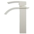 thumbnail image 3 of Novatto GF-136SBN Remi Single Hole Waterfall Bathroom Faucet, Brushed Nickel, 3 of 5