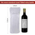 thumbnail image 2 of Wine Bottle Protector Bubble Cushion Wrap Sleeve Leak Proof Cushioning Wrap 10-Pack, 2 of 5