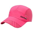thumbnail image 2 of Tittly Sun Hats Beach Hats Summer Baseball Cap Quick Drying Mesh Back Sun Visor Sports Cap Riding Running Fishing Outdoor Wide Brim Hats Hats for Women Red One Size, 2 of 4