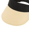 thumbnail image 3 of Sombrero de paja sombrero de visera para mujer sombrero de playa de verano para mujer sombreros de sol gorras de visera para exterior gorra de playa - Beige Macarena Sombrero de paja al borde ancho, 3 of 8