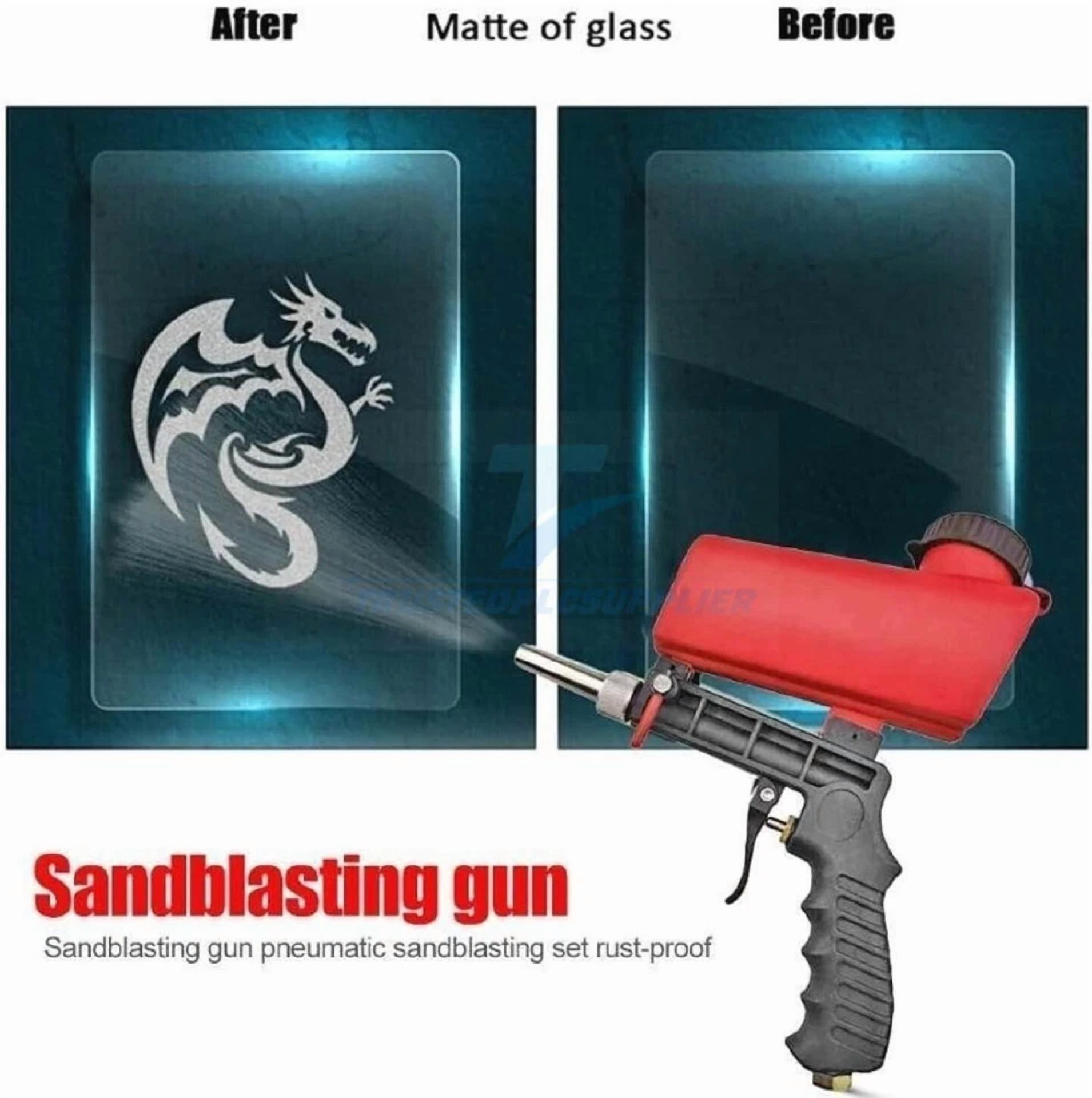Portable Handheld Air Compressor Speed Sand Gun Blaster Sand Blasting 1/4 In